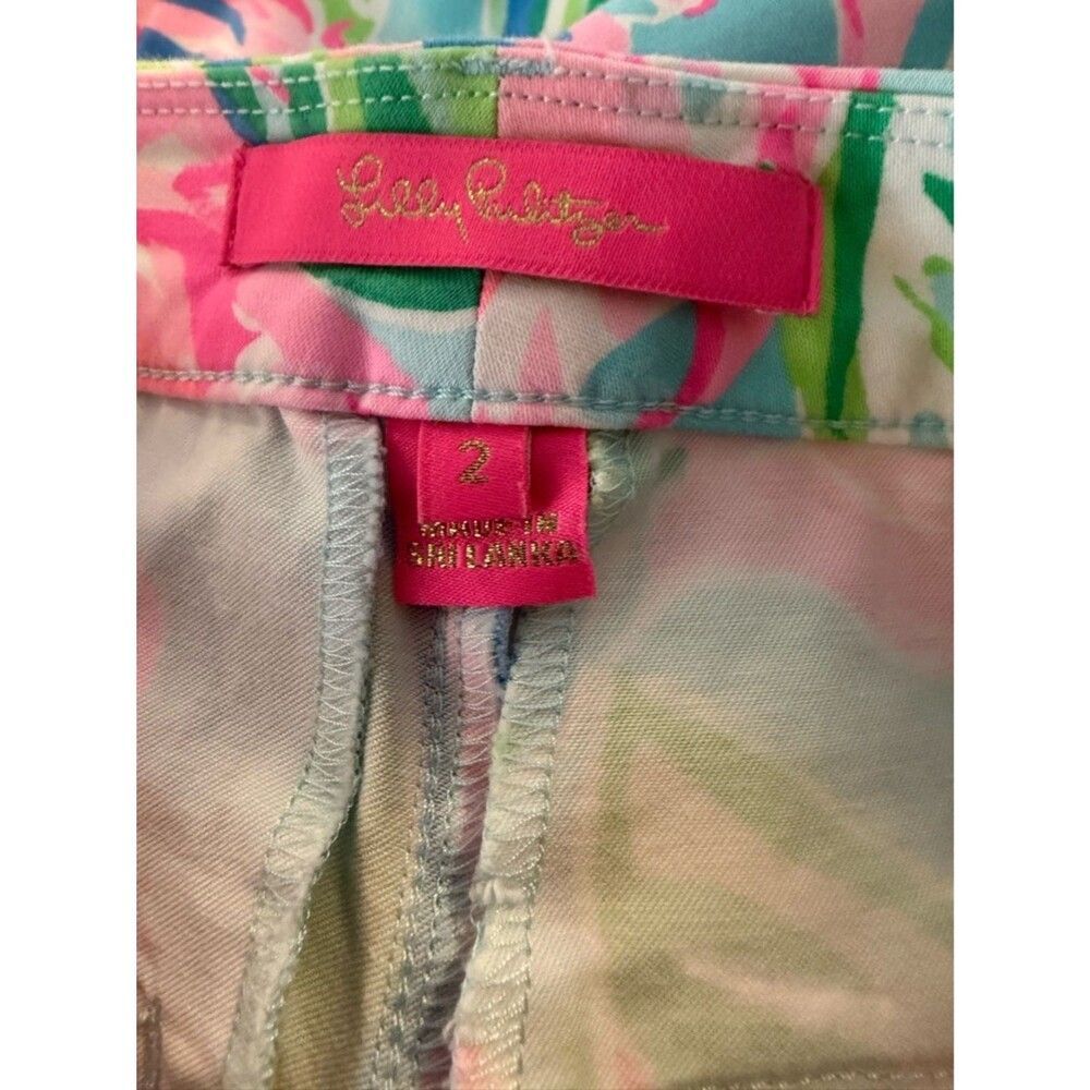 Lilly Pulitzer Kelly High Rise Skinny Ankle Pants Women's Size 2 Totally Blossom - Picture 8 of 11
